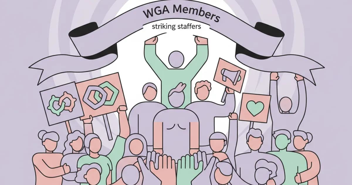 WGA Members Rally Behind Striking Staffers: "We Would Not Have Survived 2023 Without Them"